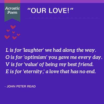 42 Acrostic Poems - Examples and Definition of Acrostic Poems