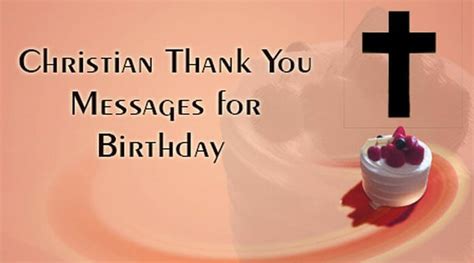 Religious Birthday Thank You Messages