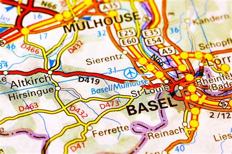 Basel Map - Switzerland