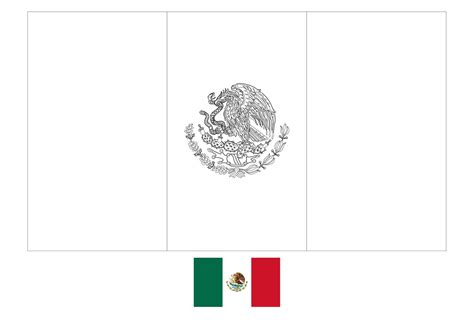 Mexico flag coloring page | Flag coloring pages, Coloring pages, Mexico ...