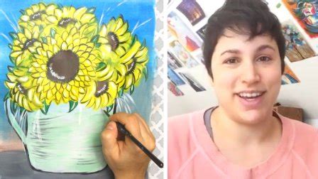 Modern Sunflowers in a Vase | Skillshare Student Project