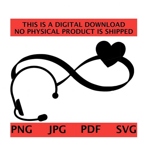 911 Dispatcher Headset Heart Instant Download Digital File SVG PNG JPG Infinity Dispatcher ...