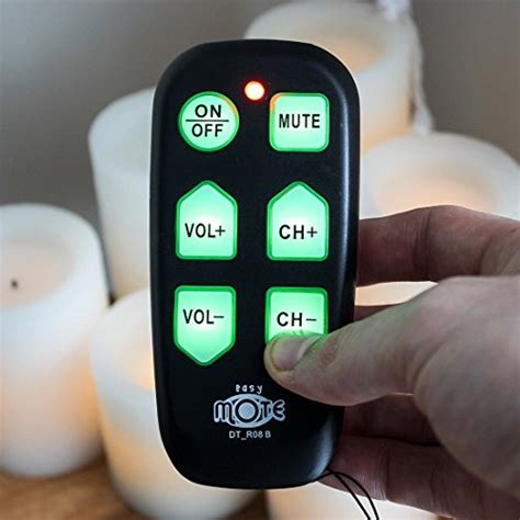 Universal Big Button TV Remote - DT-R08B EasyMote | Backlit, Easy Use ...