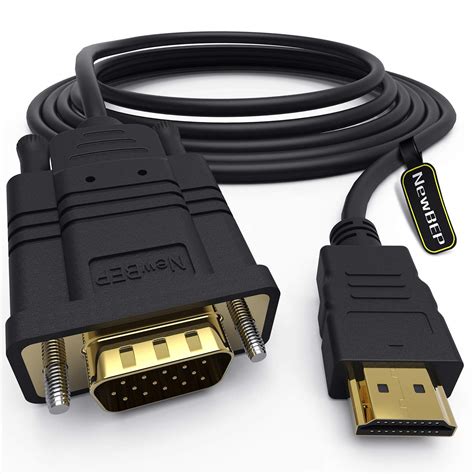 Buy HDMI to VGA Adapter Cable, NewBEP 6ft/1.8m Gold-Plated 1080P HDMI ...