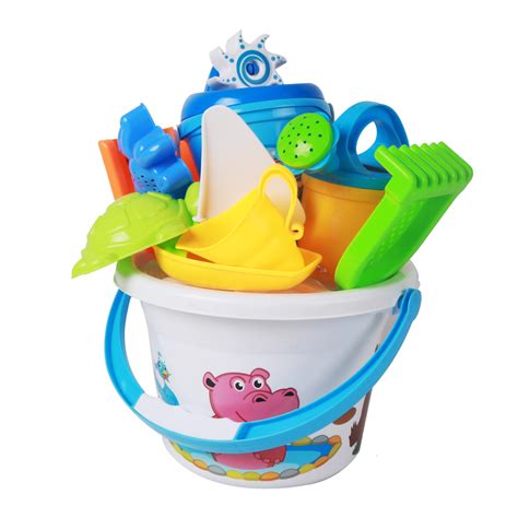 Buy Beach Bucket & Toys - 9 piece set at Mighty Ape NZ