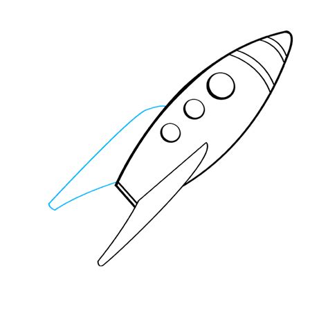 How to Draw a Rocket Ship - EASY Step by Step Tutorial | Easy Drawing ...