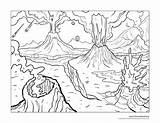 Free Volcano Coloring Page  Tim Van De Vall sketch template
