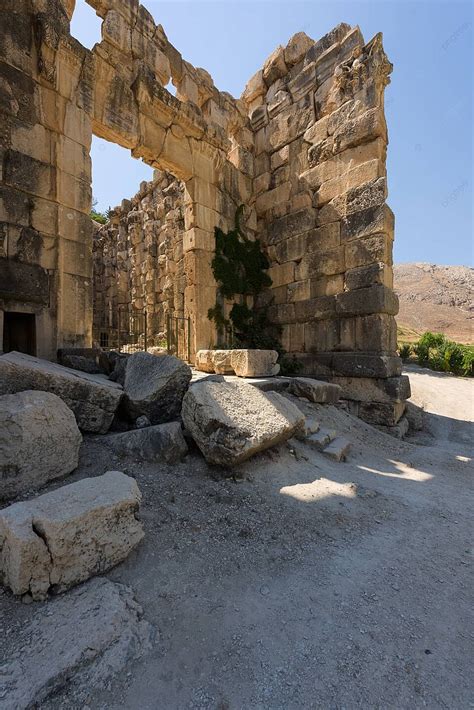 The Historic Roman Temple Of Niha In Fourzol Zahle Beqaa Valley Photo Background And Picture For ...