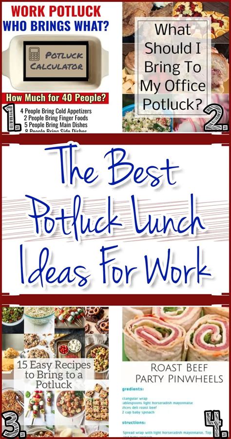 Bring-a-Dish Potluck Lunch Ideas For Your Office Luncheon Party (to make or buy!) | Potluck ...