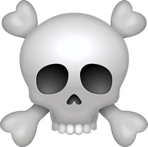 Skull Emoji [Free Download iPhone Emojis] | Emoji, Emoji faces, Skull