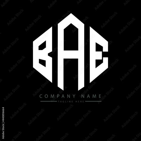 BAE letter logo design with polygon shape. BAE polygon logo monogram ...