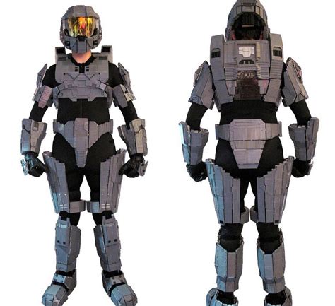 Halo Master Chief Costume Built up with LEGO Bricks | Gadgetsin