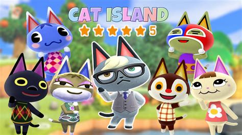 Animal Crossing New Horizons 5 Star Cat Island Tour - YouTube