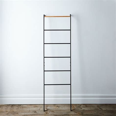 Yamazaki Home Leaning Ladder in Steel & Wood, 2 Colors, Classic or With Shelf | Diy living room ...