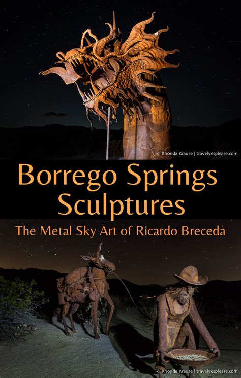 Borrego Springs Sculptures- The Sky Art Sculptures of Ricardo Breceda | Usa travel guide, Travel ...