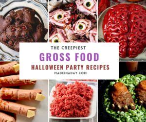 Disgusting Gross Food For Halloween Parties | Made In A Day