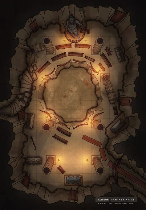 Fighting Pit Dnd Battlemap Dnd World Map Fantasy Map Fantasy | Images ...