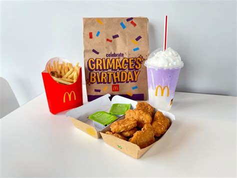 Grimace McDonald's Birthday Meal w/ Purple Shake Coming 6/12