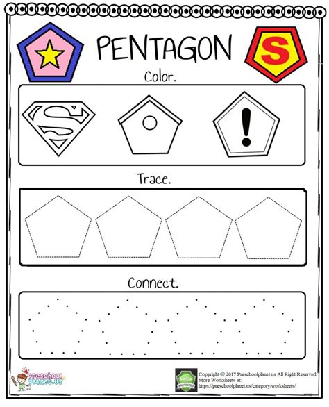 Angles For A Pentagon Worksheet