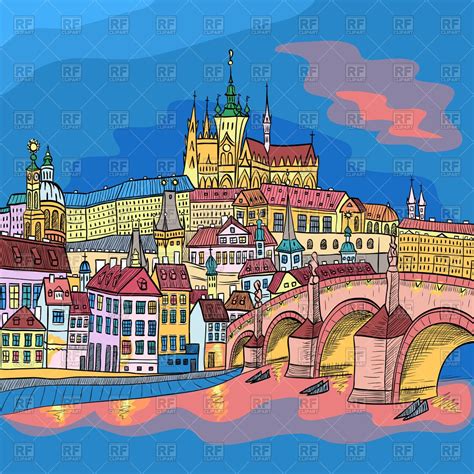 Prague Castle Drawing