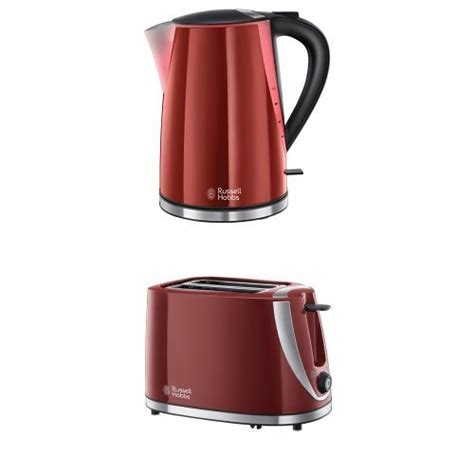 Russell Hobbs Electric 21401 21411 Mode Kitchen Red Kettle And Toaster Set Kit 4008496833481 | eBay