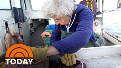 Maine’s 102-Year-Old ‘Lobster Lady’ Shows No Sign Of Slowing Down - YouTube