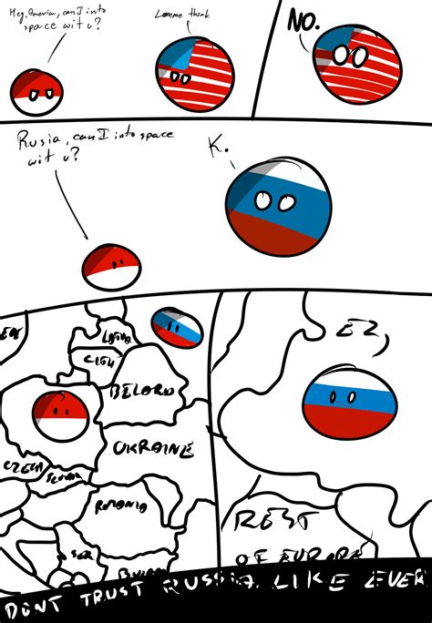 Polandball can into space - Russia claims land