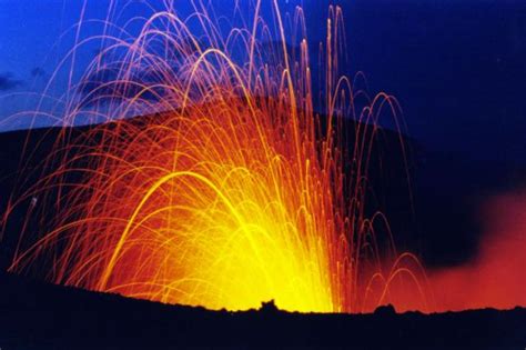 Volcano Eruptions: Type of eruption: Strombolian eruption