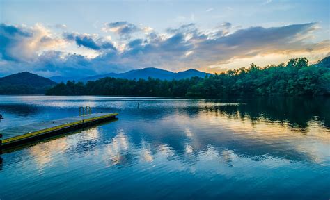 Lake Santeetlah In Great Smoky Mountains North Carolina Photograph by Alex Grichenko