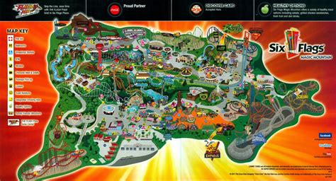 2011 Six Flags Magic Mountain Park Map & Guide – The Coaster Guy