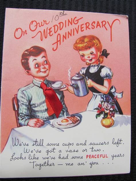 Vintage Antique Retro Greeting Card Circa 1950s 10th | Etsy | Cards, Vintage christmas cards ...