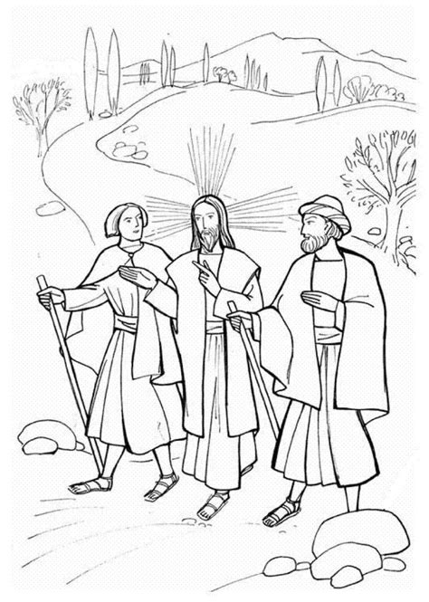 disciples_ of_ Emmaus_4.GIF 824×1,157 pixels | Sunday school coloring ...