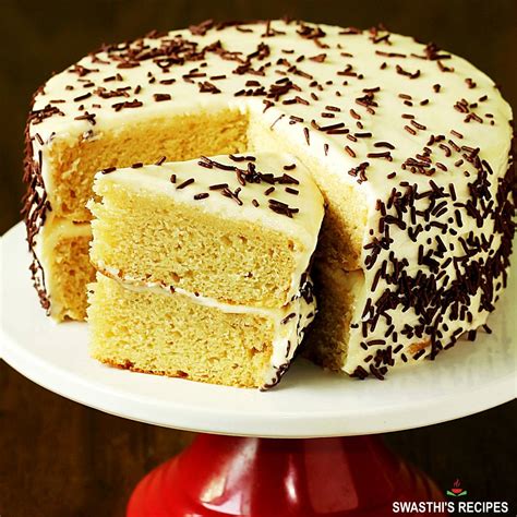 Cake Recipe Without Eggs (No Egg Cake) - Swasthi's Recipes