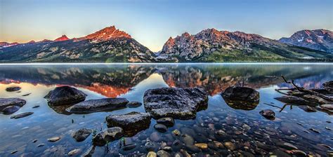 Grand Teton Jenny Lake Sunrise HDR Photograph by Josh Bryant - Pixels