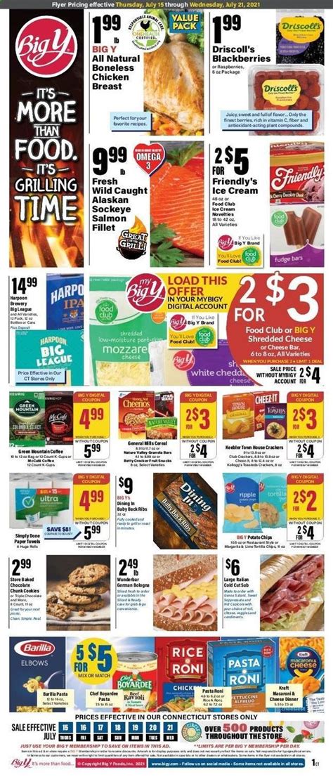 Big Y (CT) Weekly Ad Flyer July 15 to July 21