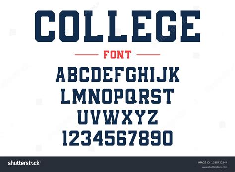 1,070 Old sport athletic fonts vector Stock Vectors, Images & Vector ...