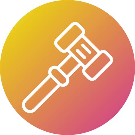 Gavel Vector Icon Design Illustration 22156427 Vector Art at Vecteezy