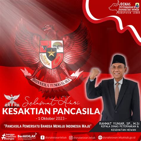 SELAMAT HARI KESAKTIAN PANCASILA – Dinas Peternakan dan Kesehatan Hewan Kabupaten Lebak