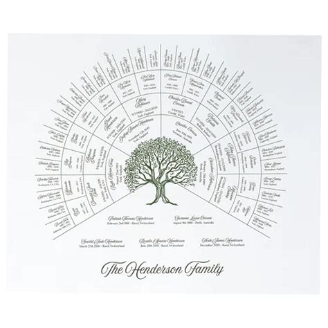 Buy Family Tree Charts To Fill In, 6 Generation Genealogy Blank Ancestry Chart, Ancestry Chart ...