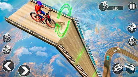 BMX Racing Mega Ramp Stunts - BMX Bike Stunt games - Gameplay Android ...