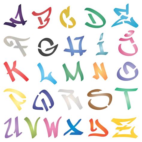 Buy 2" Graffiti Letters Stencil, 12 x 12 inch (XL) - Street Graffiti Font Uppercase Street ...