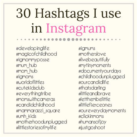 Hashtags to use for Instagram - Super Busy Mum - Northern Irish Blogger