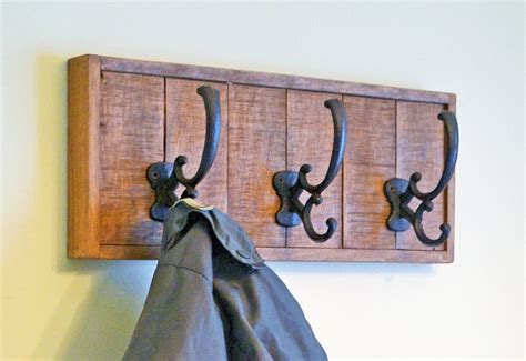 Rustic Wooden Coat Rack - Etsy