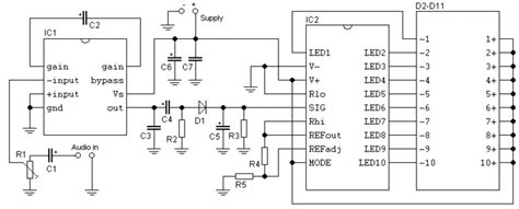 [버섯][부품] LM3915N - Dot/Bar Display Driver ( LED 레벨 미터 ) - V1.0 : 네이버 블로그