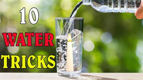 10 Easy Science Experiments To Do At Home | Awesome Water Tricks - YouTube