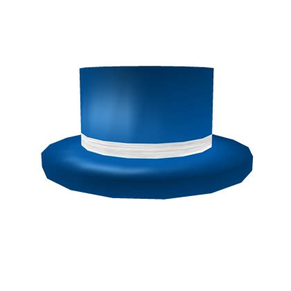 Blue Top Hat with White Band | Roblox Wikia | Fandom