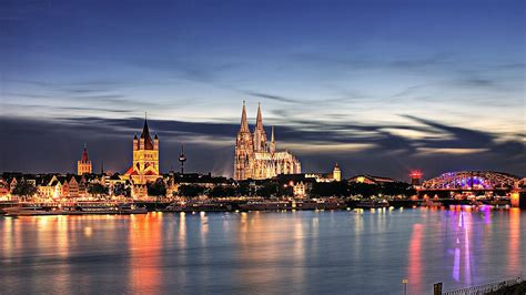 Kölner Dom bei Nacht 1920x1200 HD Hintergrundbilder, HD, Bild