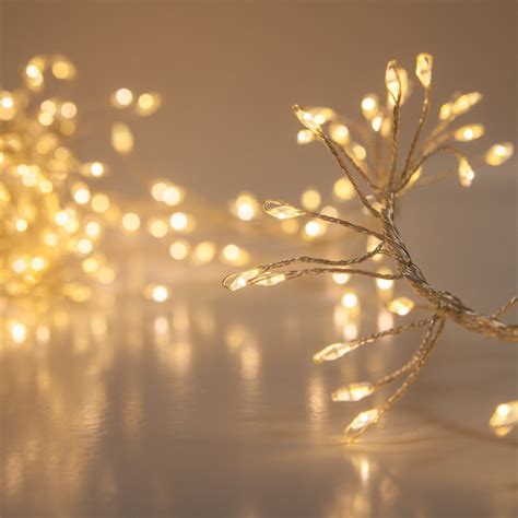 8’ Fairy Lights String – LED Cluster Lights Christmas Lights – Fairy Lights for Decorating ...