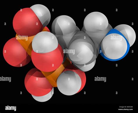 Alendronic acid drug molecule Stock Photo - Alamy