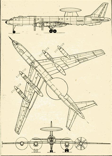 Tupolev TU- 126 Soviet aircraft long-range detection (AWACS) Aeroplane, Detection, Aircraft ...